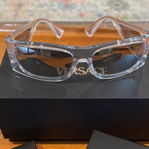Authentic New in box Versace Transparent Frame Sunglasses